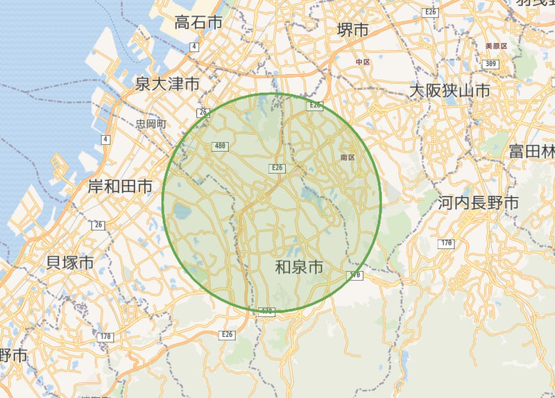 対応エリアマップ